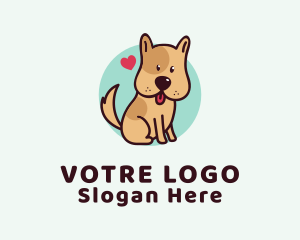 Cute Lovely Puppy Logo