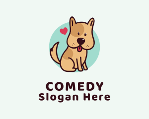 Cute Lovely Puppy Logo