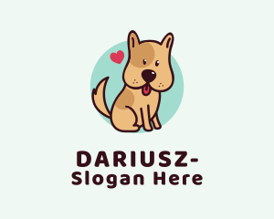 Cute Lovely Puppy Logo