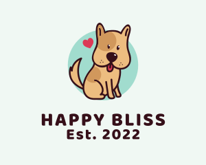 Cute Lovely Puppy logo design