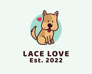 Cute Lovely Puppy logo design