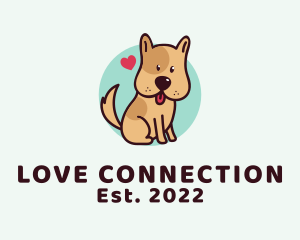 Cute Lovely Puppy logo design