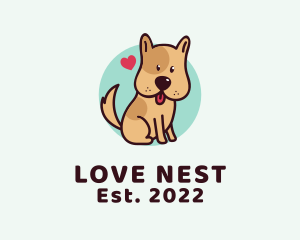 Cute Lovely Puppy logo design