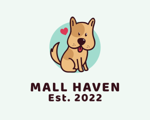 Cute Lovely Puppy logo design