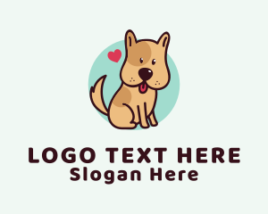 Cute Lovely Puppy Logo