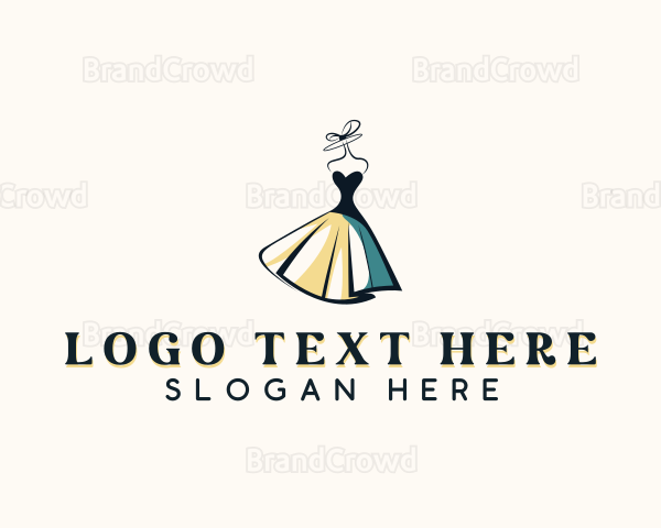 Bridal Dress Fashion Logo