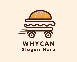 Hamburger Food Delivery Logo