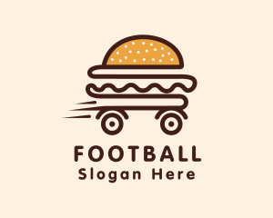 Cafeteria - Hamburger Food Delivery logo design
