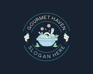 Pasta Bowl Cooking logo design