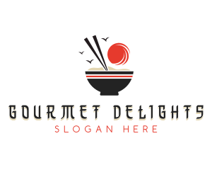 Rice Porridge Cuisine logo design