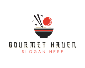 Rice Porridge Cuisine logo design