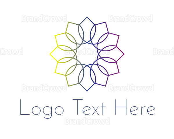Wellness Flower Mandala Logo
