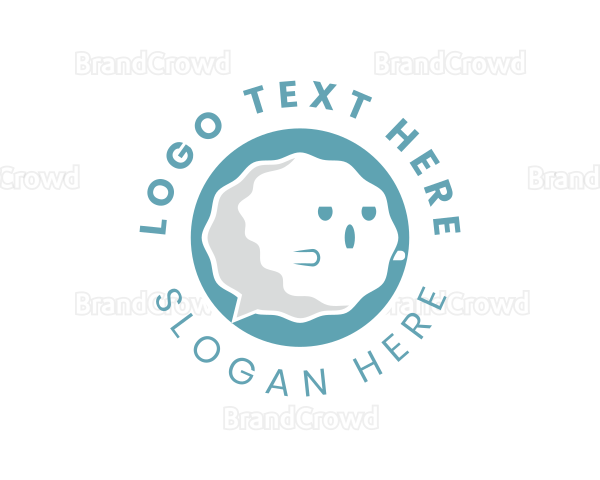 Cute Ghost Messaging App Logo