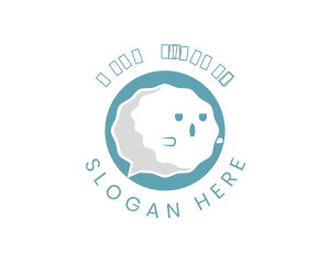 Mascot - Cute Ghost Messaging App logo design