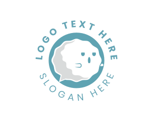 App - Cute Ghost Messaging App logo design