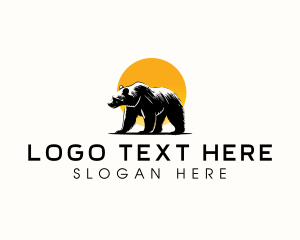 Wilderness - West Virginia Grizzly Bear logo design