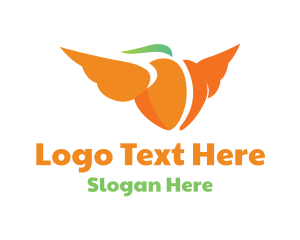 Flying Orange Peach Logo