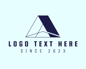Blue - Professional Company Letter A logo design
