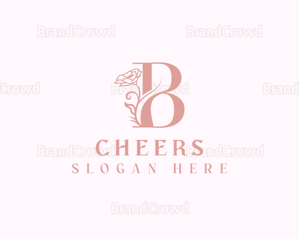 Elegant Flower Bloom Letter B Logo