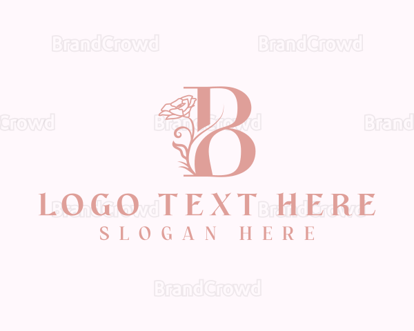 Elegant Flower Bloom Letter B Logo