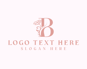 Leaf - Elegant Flower Bloom Letter B logo design