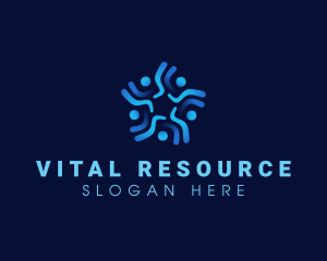 Human Resource People Organization logo design