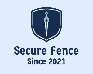 Fencing - Dagger Blade Shield logo design