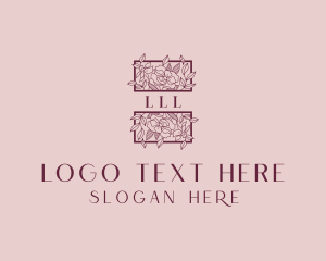 Feminine - Floral Garden Wedding logo design