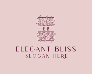 Floral Garden Wedding logo design
