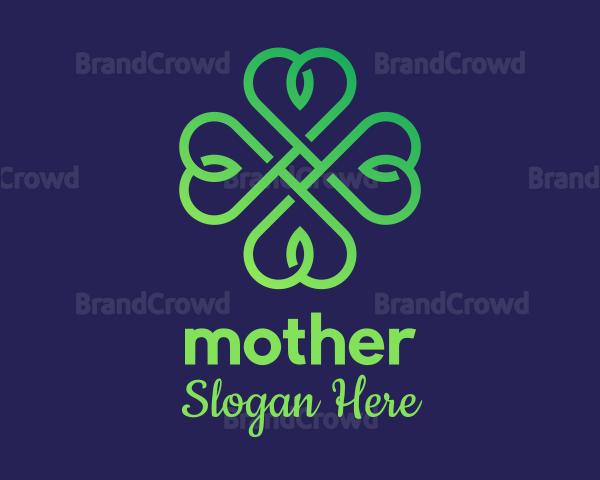 Green Celtic Clover Logo