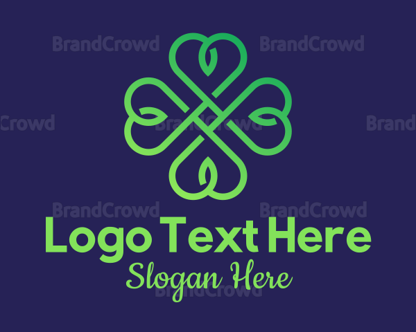 Green Celtic Clover Logo