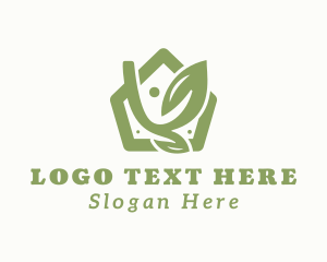 Green - House Garden Plant logo design