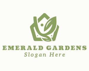 House Garden Plant logo design