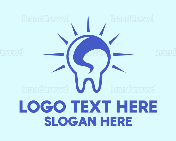 Bright Blue Tooth Logo