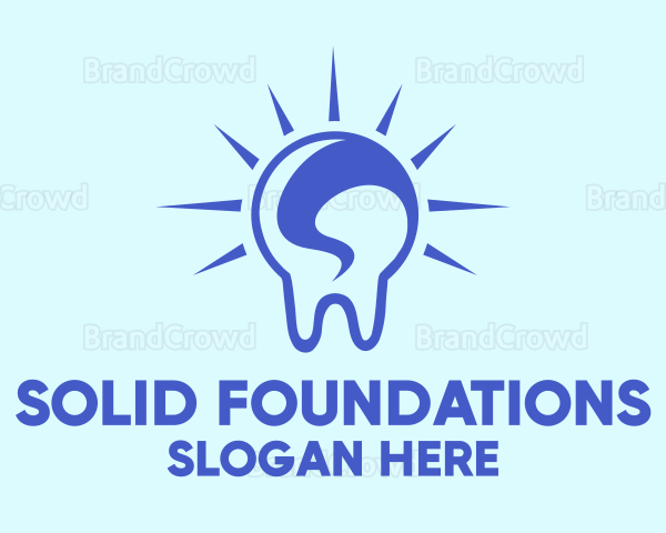 Bright Blue Tooth Logo