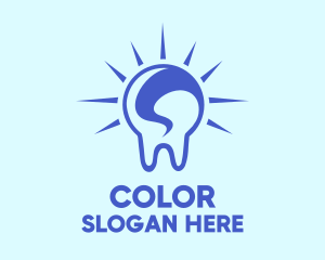Dentistry - Bright Blue Tooth logo design