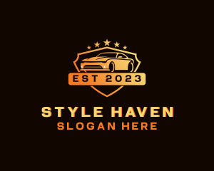 Sedan Vehicle Car Care  Logo
