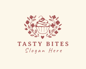 Delicatessen - Natural Cupcake Dessert logo design