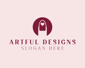 Heart Nail Spa  logo design