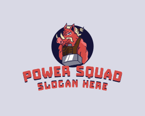 Squad - Sledgehammer Boar Gaming logo design