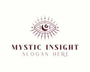 Bohemian Moon Eye logo design