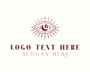 Eye - Bohemian Moon Eye logo design