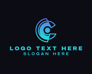 Rotating - Business Company Letter C logo design