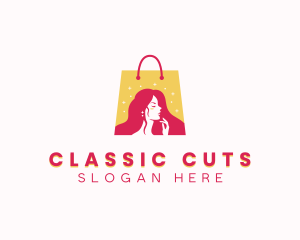 Beauty Cosmetics Shopping Bag logo design