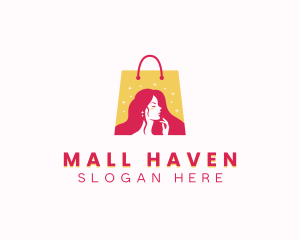 Beauty Cosmetics Shopping Bag logo design