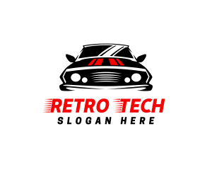 Retro Car Vehicle logo design