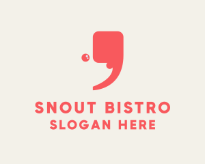 Dog Snout Apostrophe logo design