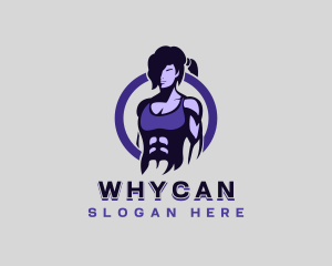 Sports - Female Gym Fitness logo design