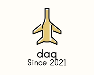 International - Airplane Imported Bottle Drink logo design