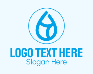 Liquid Water Drop Logo